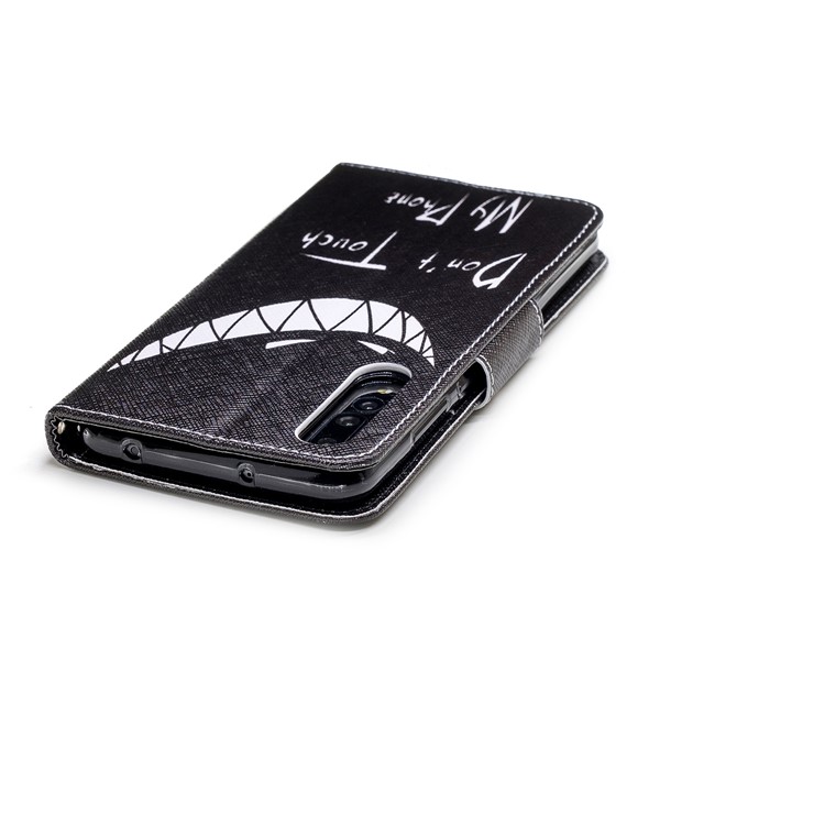 Padrão De Impressão PU De Couro Do Telefone Móvel Caso Acessório Para Huawei P20 Pro - Não Toque No Meu Telefone-7