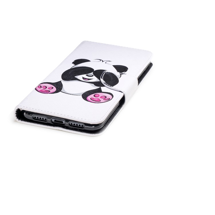 Pattern Printing Wallet Stand Leather Case for Huawei P20 Pro - Adorable Panda-6