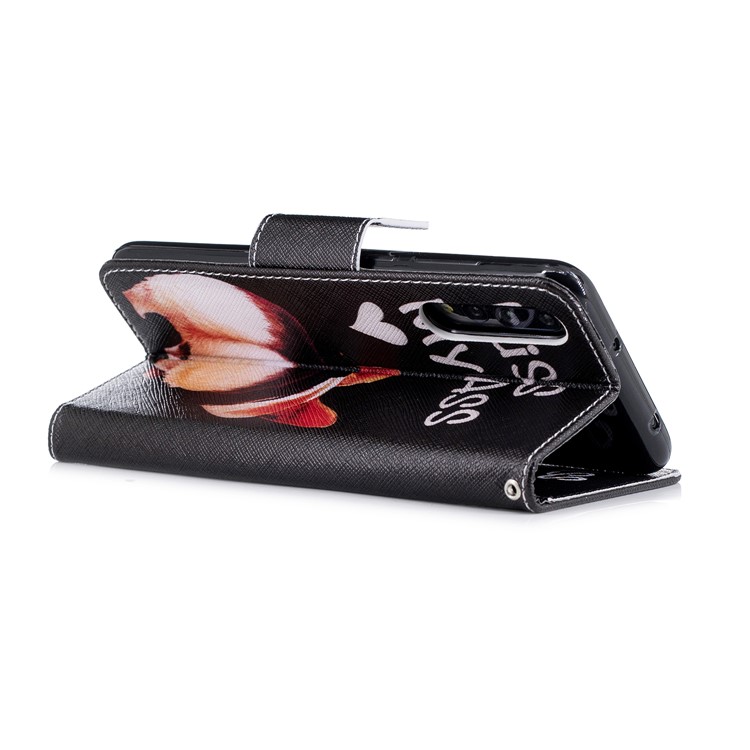 Pattern Printing Wallet Leather Stand Shell for Huawei P20 Pro - Kiss My Ass-4