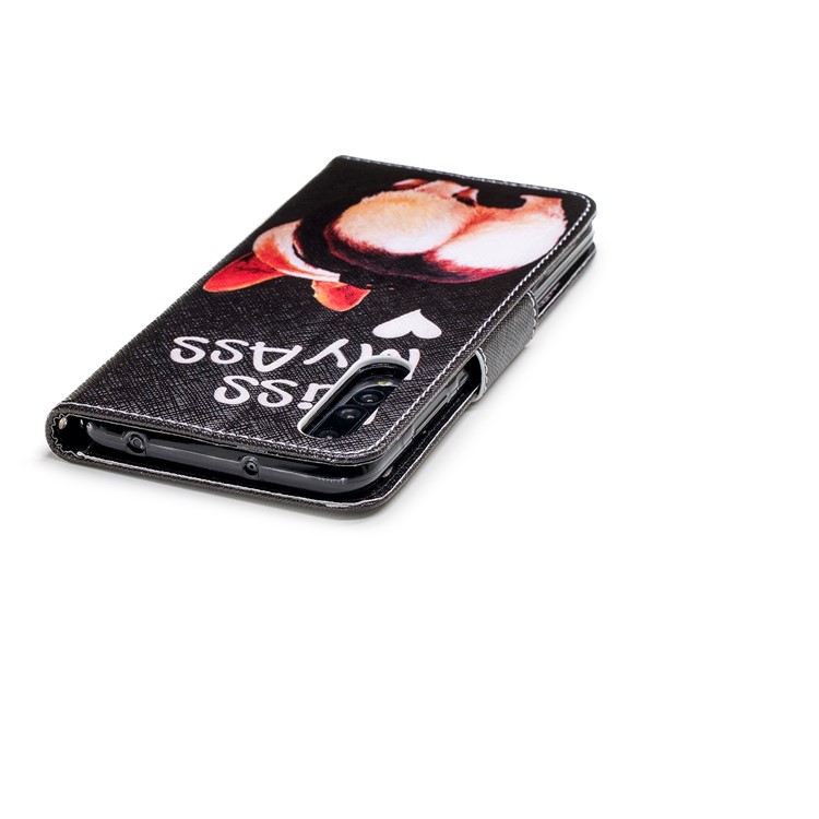 Pattern Printing Wallet Leather Stand Shell for Huawei P20 Pro - Kiss My Ass-7
