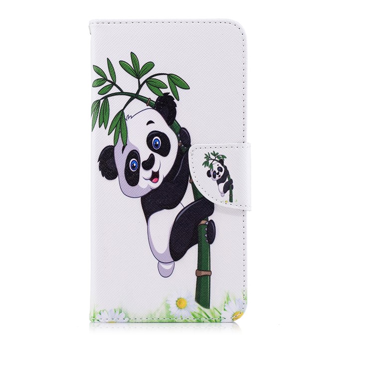 Pattern Printing PU Leather Wallet Stand Phone Shell for Huawei P20 Pro - Lovely Panda-2