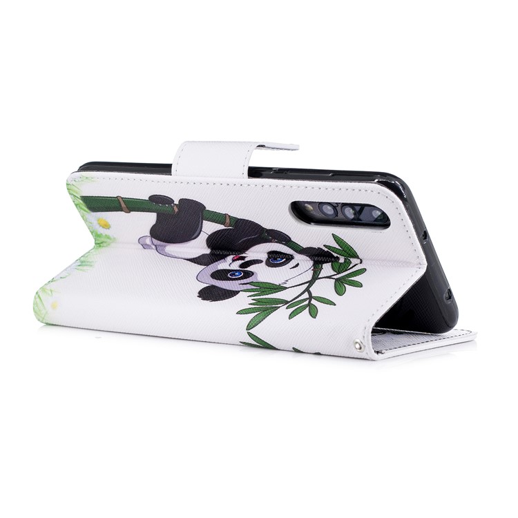 Pattern Printing PU Leather Wallet Stand Phone Shell for Huawei P20 Pro - Lovely Panda-4