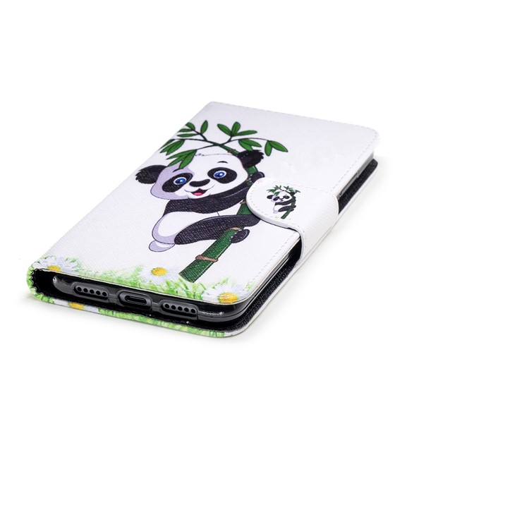 Pattern Printing PU Leather Wallet Stand Phone Shell for Huawei P20 Pro - Lovely Panda-6