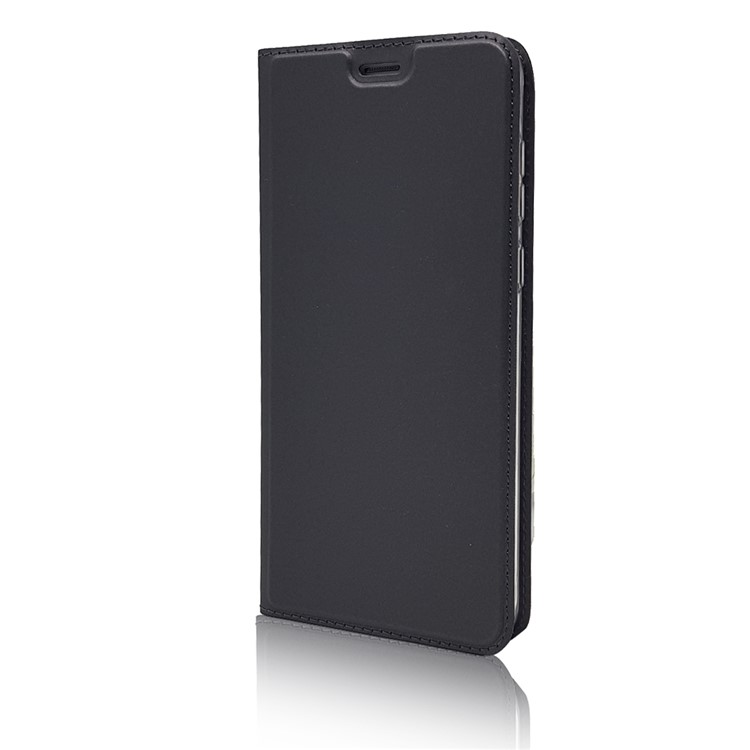 Magnetic Adsorption Leather Stand Casing with Card Slot for Huawei Honor 7X - Black-8