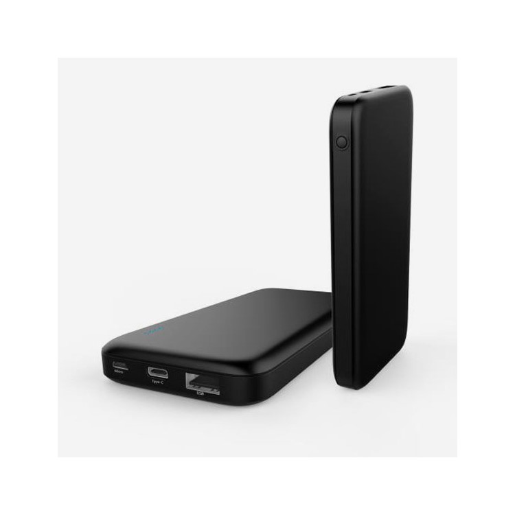 100Pcs/Set YN-040P 10000mAh 18W Type-C PD+QC3.0 Power Bank with Type-C/Micro USB Dual Inputs - Black-7