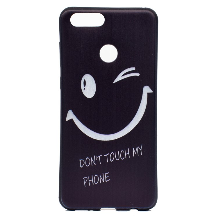 Patterned Printing TPU Soft Phone Cover for Huawei Honor 7X - Smile Face-2