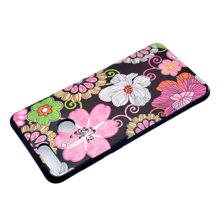 Patterned Printing TPU Soft Phone Casing for Huawei Honor 7X - Colorful Flowers-4