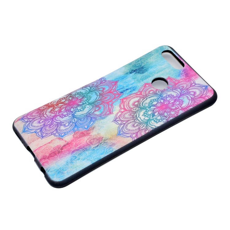 Patterned Printing TPU Soft Mobile Cover for Huawei Honor 7X - Mandala Pattern-3