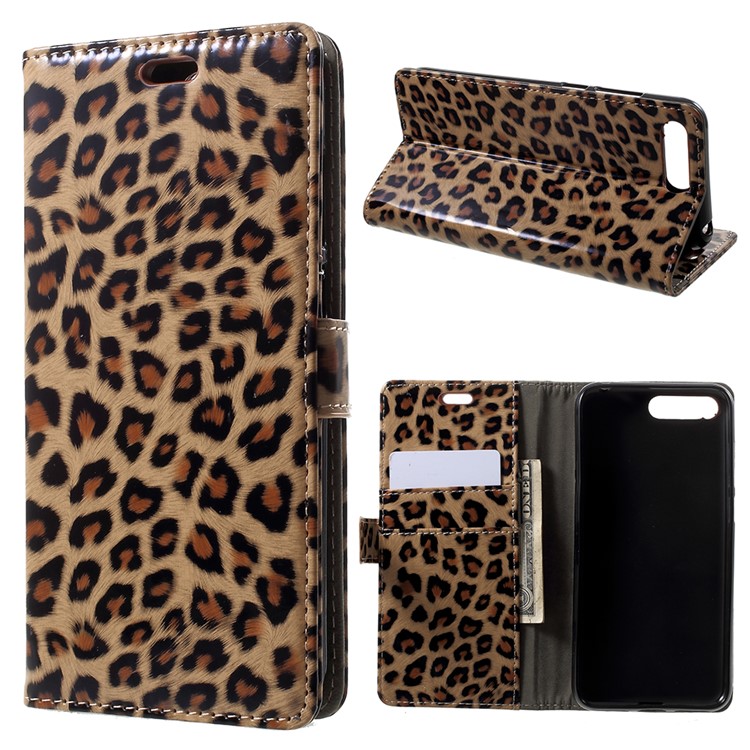 Leopard Pattern Leather Wallet Stand Mobile Phone Case for Huawei Y6 (2018) / Honor 7A (without Fingerprint Sensor)-1