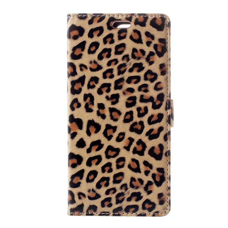 Leopard Pattern Leather Wallet Stand Mobile Phone Case for Huawei Y6 (2018) / Honor 7A (without Fingerprint Sensor)-2