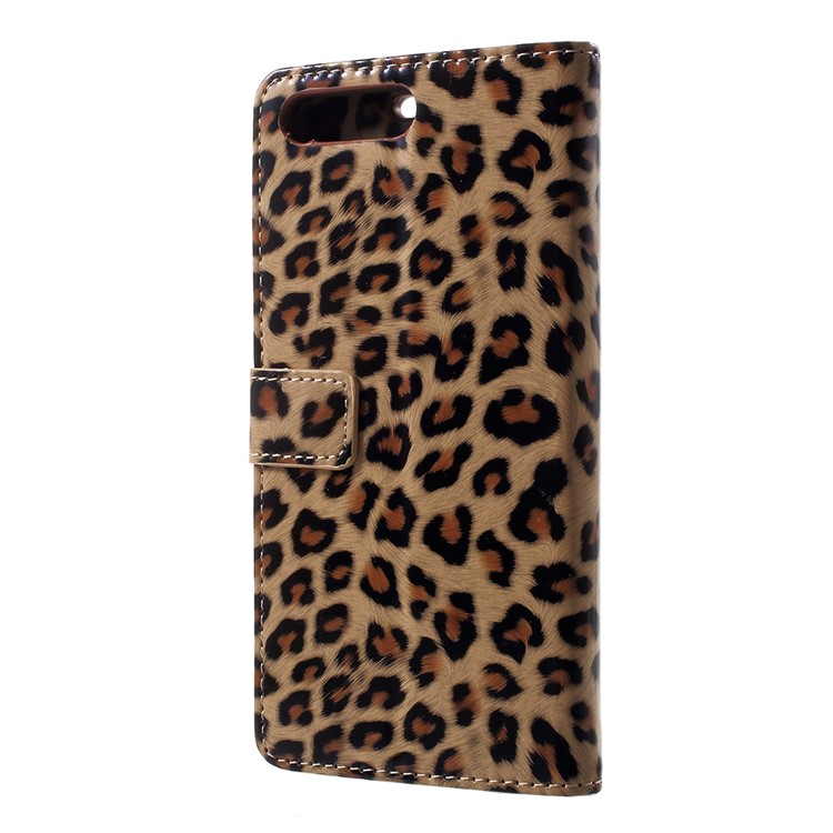 Leopard Pattern Leather Wallet Stand Mobile Phone Case for Huawei Y6 (2018) / Honor 7A (without Fingerprint Sensor)-3