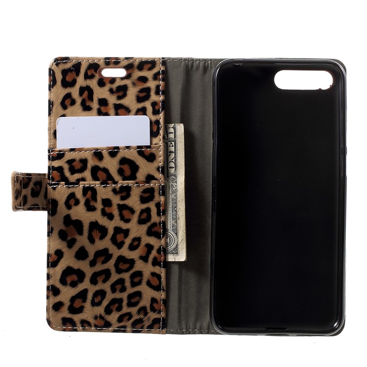 Leopard Pattern Leather Wallet Stand Mobile Phone Case for Huawei Y6 (2018) / Honor 7A (without Fingerprint Sensor)-5