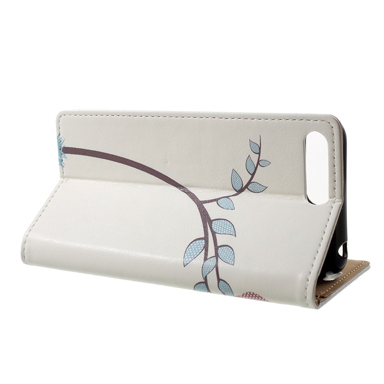 Pattern Printing Leather Wallet Cover for Huawei Y6 (2018)/Honor 7A (without Fingerprint Sensor) - Two Owls on the Tree Branch-4