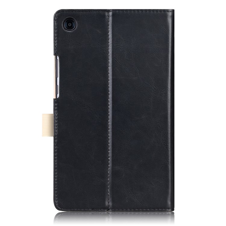 Pocket Front PU Leather Stand Case with Elastic Band for Huawei MediaPad M5 8 - Black-3