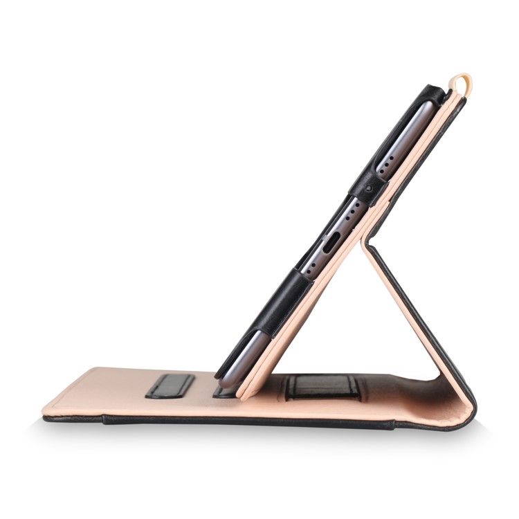 Pocket Front PU Leather Stand Case with Elastic Band for Huawei MediaPad M5 8 - Black-5