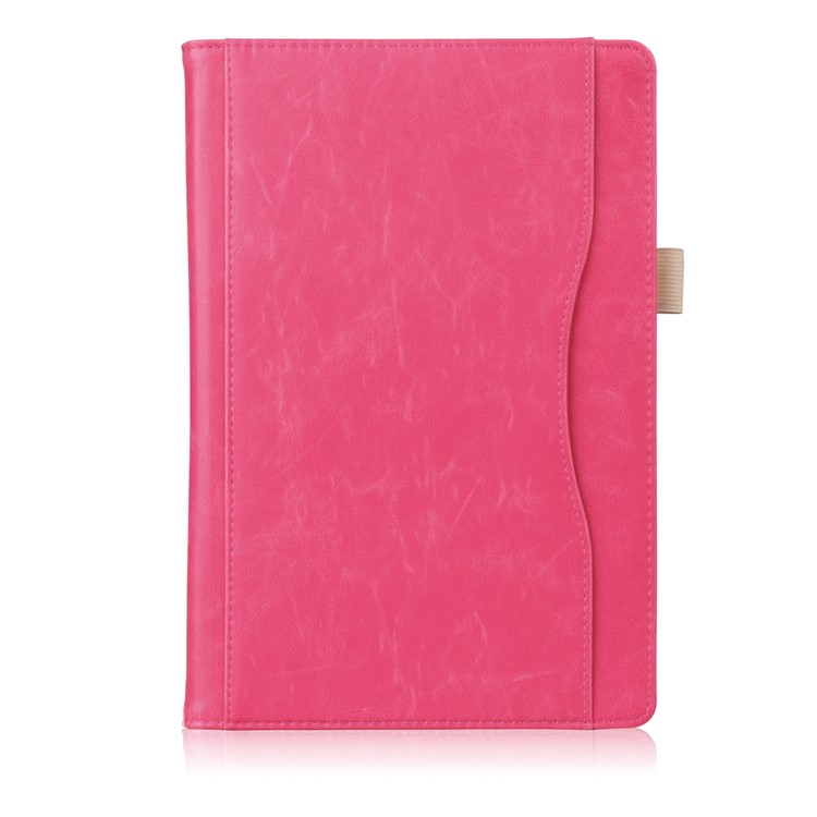 Pocket Front PU Leather Stand Cover with Elastic Band for Huawei MediaPad M5 10 / M5 10 (Pro) - Rose-2