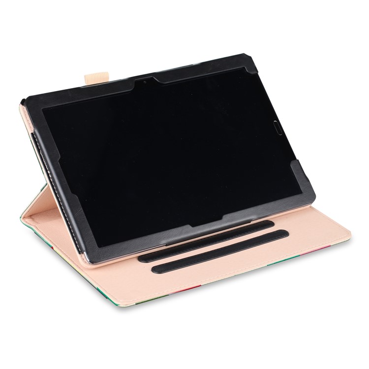 Pattern Printing Pocket Front PU Leather Stand Cover with Elastic Band for Huawei MediaPad M5 10 / M5 10 (Pro) - Colorful Checks-7