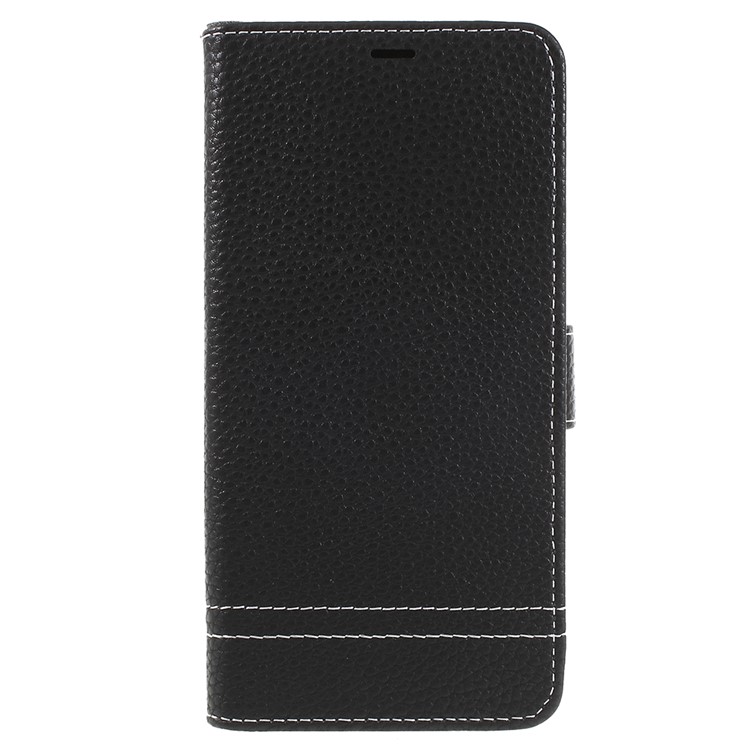 Litchi Texture Wallet Stand Leather Phone Case for Huawei P20 Pro - Black-3