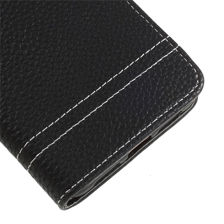 Litchi Texture Wallet Stand Leather Phone Case for Huawei P20 Pro - Black-7