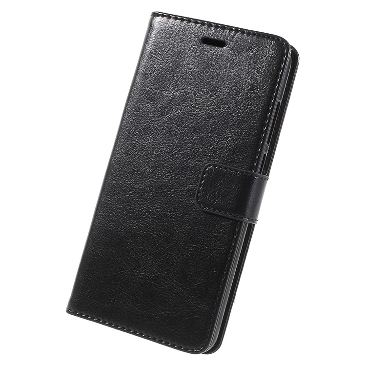 Crazy Horse Texture Flip Leather Wallet Stand Cellphone Magnetic Case for Huawei P20 Pro - Black-2