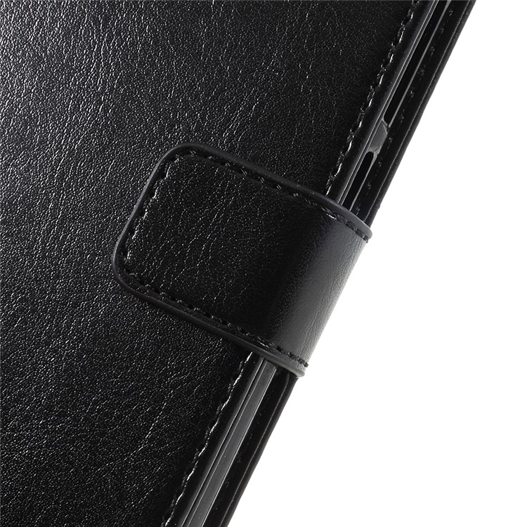 Crazy Horse Texture Flip Leather Wallet Stand Cellphone Magnetic Case for Huawei P20 Pro - Black-9