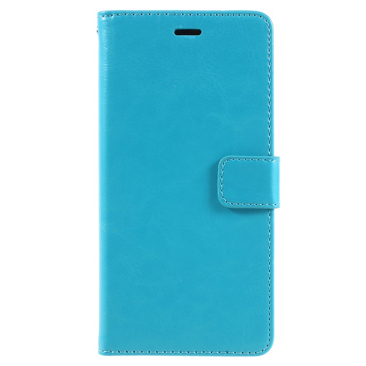Crazy Horse Texture Flip Leather Wallet Stand Cellphone Magnetic Casing for Huawei P20 Pro - Blue-1