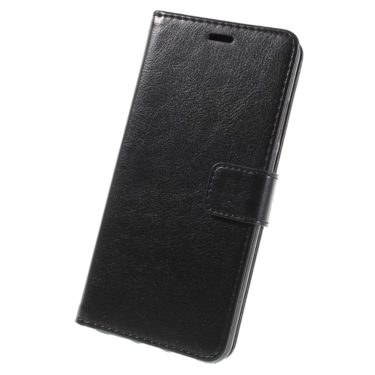 Crazy Horse Texture Flip Leather Wallet Stand Cellphone Magnetic Case for Huawei P20 - Black-3