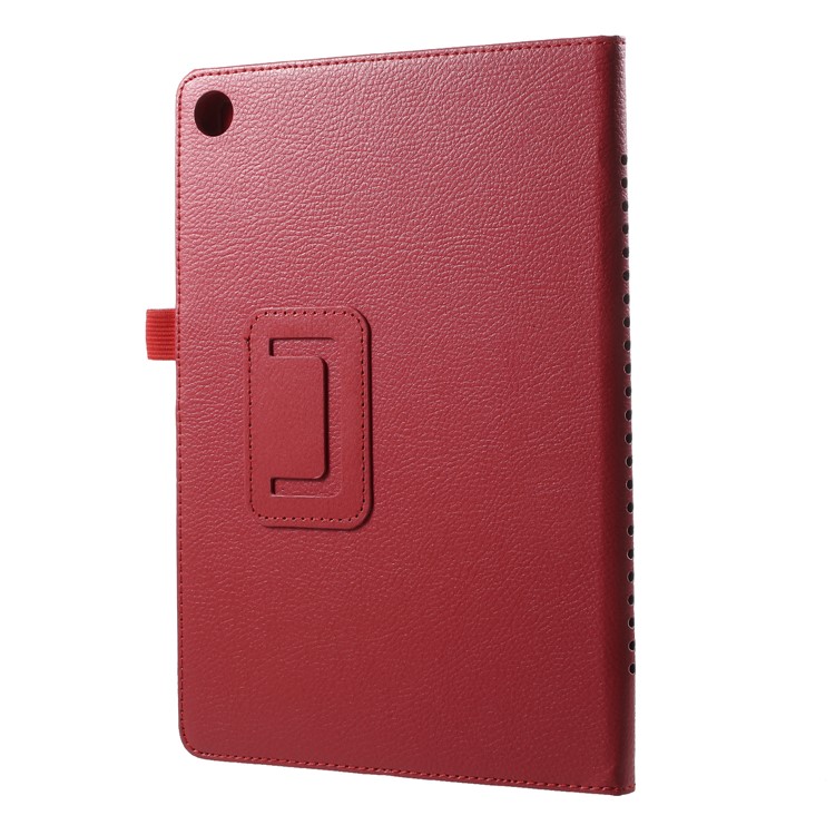 Litchi Texture PU Leather Protection Case for Huawei MediaPad M5 M5 10 / 10 (Pro) - Red-4