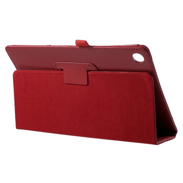Litchi Texture PU Leather Protection Case for Huawei MediaPad M5 M5 10 / 10 (Pro) - Red-5