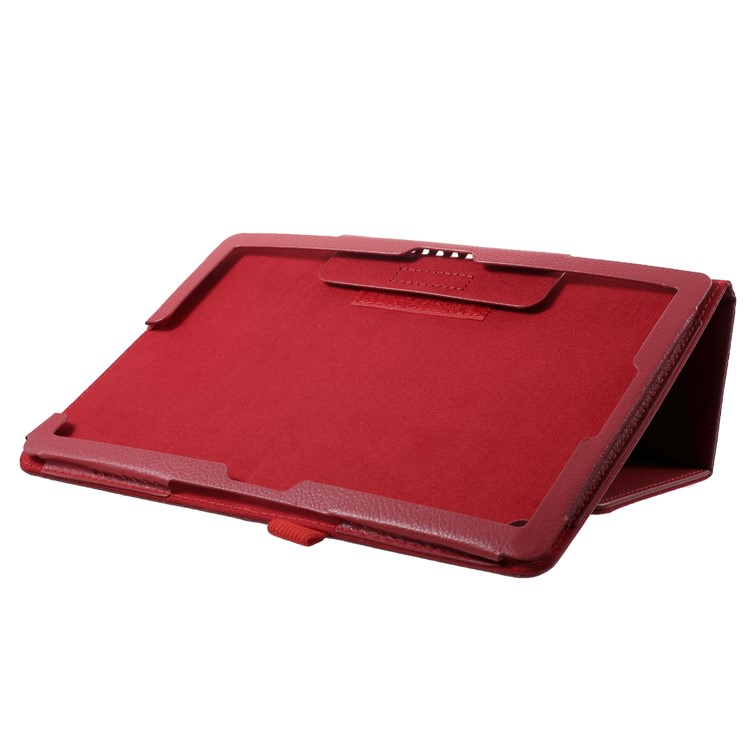 Litchi Texture PU Leather Protection Case for Huawei MediaPad M5 M5 10 / 10 (Pro) - Red-6