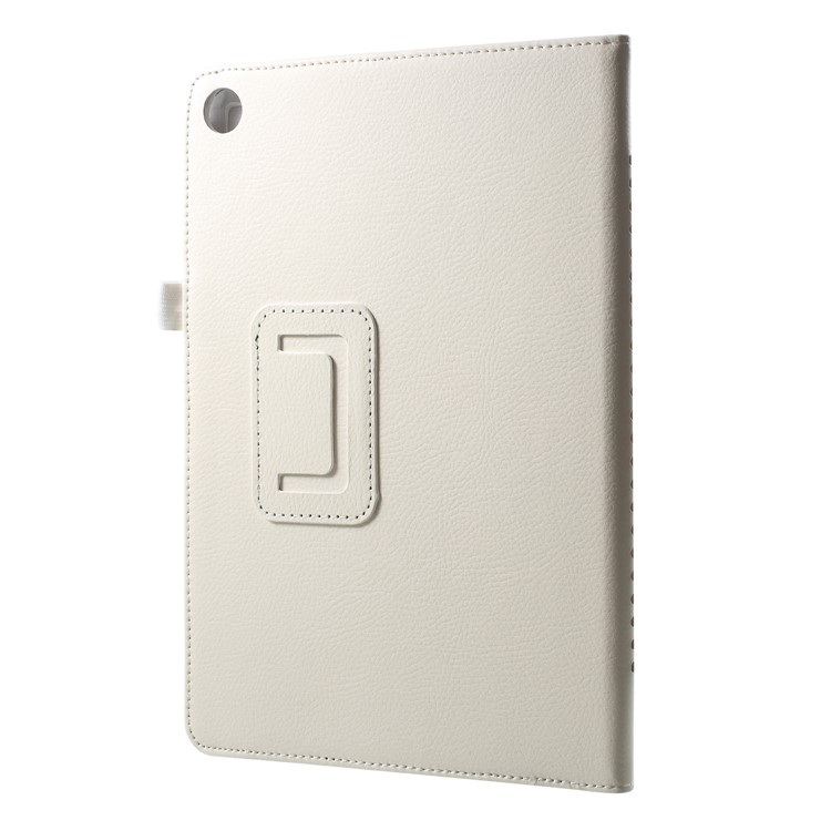 Litchi Texture Stand Leather Protection Shell for Huawei MediaPad M5 M5 10 / 10 (Pro) - White-2