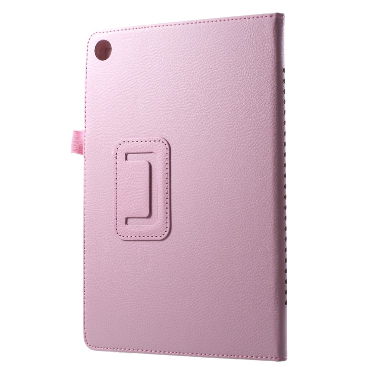 Litchi Texture PU Leather Tablet Cover with Stand for Huawei MediaPad M5 M5 10 / 10 (Pro) - Pink-2