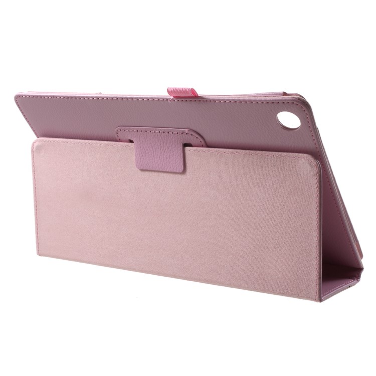 Litchi Texture PU Leather Tablet Cover with Stand for Huawei MediaPad M5 M5 10 / 10 (Pro) - Pink-4