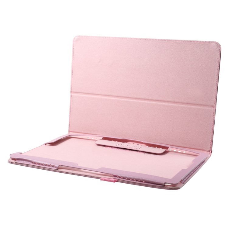 Litchi Texture PU Leather Tablet Cover with Stand for Huawei MediaPad M5 M5 10 / 10 (Pro) - Pink-6