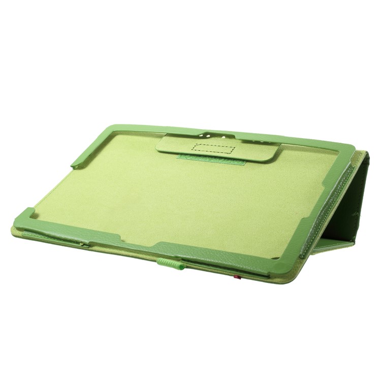 Litchi Texture Stand Leather Tablet Shell for Huawei MediaPad M5 M5 10 / 10 (Pro) - Green-5