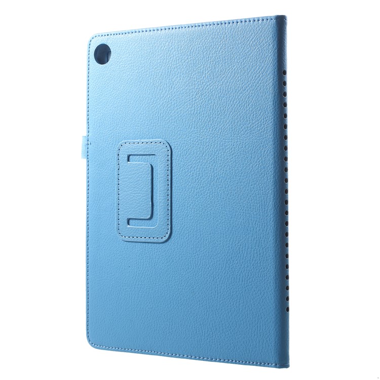 Litchi Texture PU Leather Flip Stand Cover Case for Huawei MediaPad M5 M5 10 / 10 (Pro) - Baby Blue-2