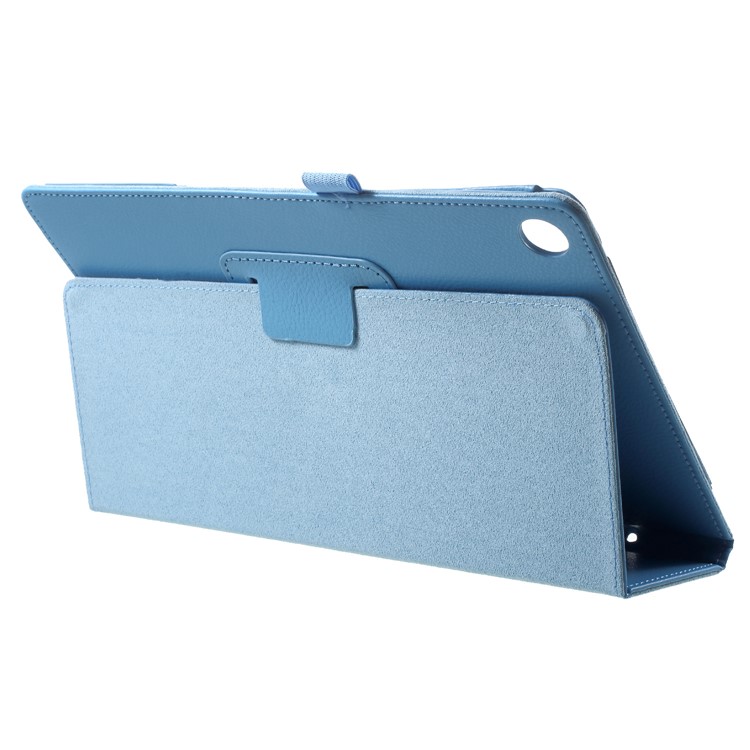 Litchi Texture PU Leather Flip Stand Cover Case for Huawei MediaPad M5 M5 10 / 10 (Pro) - Baby Blue-4