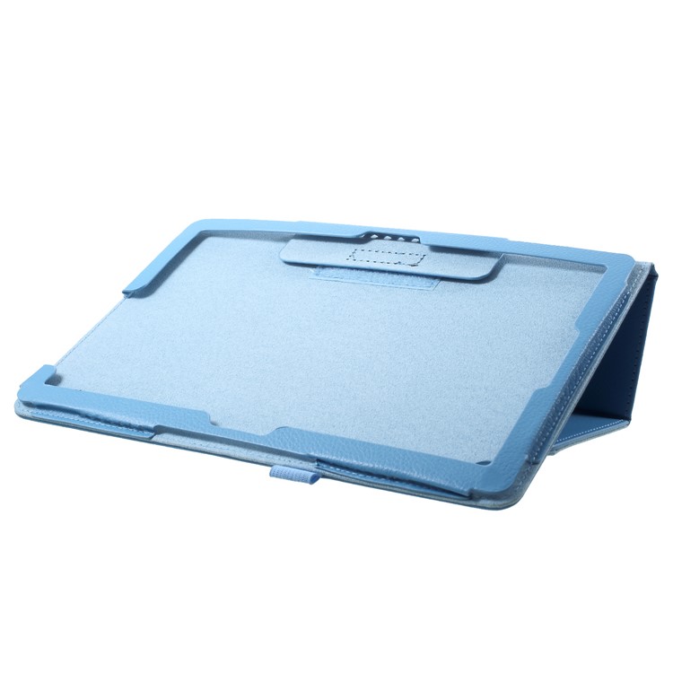 Litchi Texture PU Leather Flip Stand Cover Case for Huawei MediaPad M5 M5 10 / 10 (Pro) - Baby Blue-5