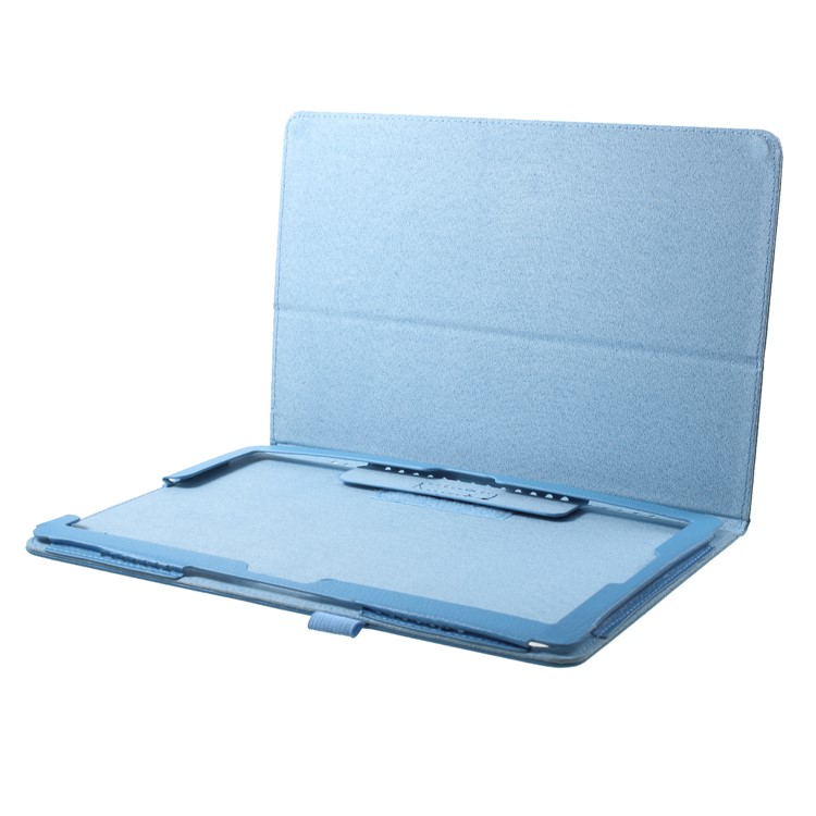 Litchi Texture PU Leather Flip Stand Cover Case for Huawei MediaPad M5 M5 10 / 10 (Pro) - Baby Blue-6