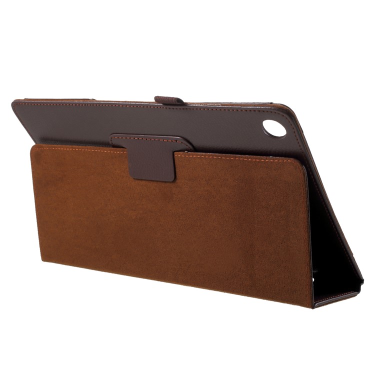 Litchi Texture PU Leather Protection Shell Case for Huawei MediaPad M5 M5 10 / 10 (Pro) - Brown-4