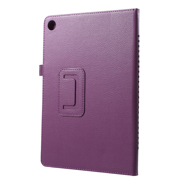 Litchi Texture PU Leather Tablet Case Cover Shell for Huawei MediaPad M5 M5 10 / 10 (Pro) - Purple-2