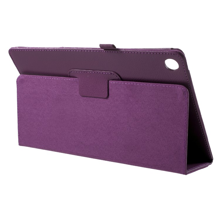 Litchi Texture PU Leather Tablet Case Cover Shell for Huawei MediaPad M5 M5 10 / 10 (Pro) - Purple-4