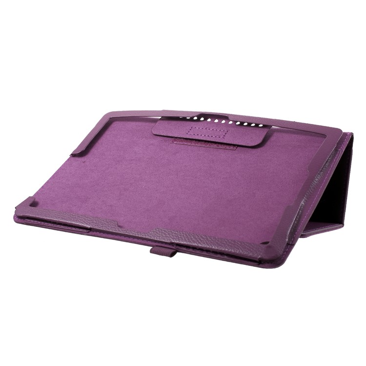 Litchi Texture PU Leather Tablet Case Cover Shell for Huawei MediaPad M5 M5 10 / 10 (Pro) - Purple-5