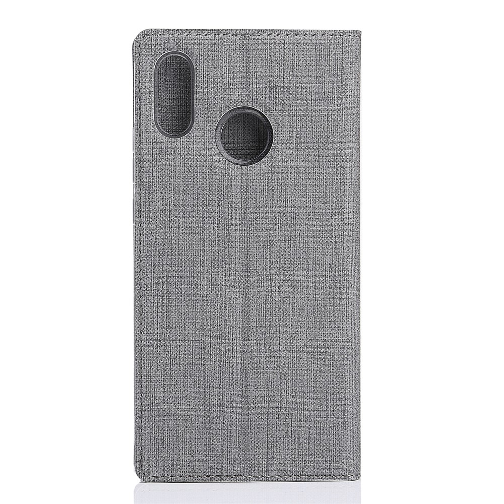 VILI DMX Auto-absorbed Card Holder Leather Cover with Stand for Huawei P20 Lite / Nova 3e - Grey-3