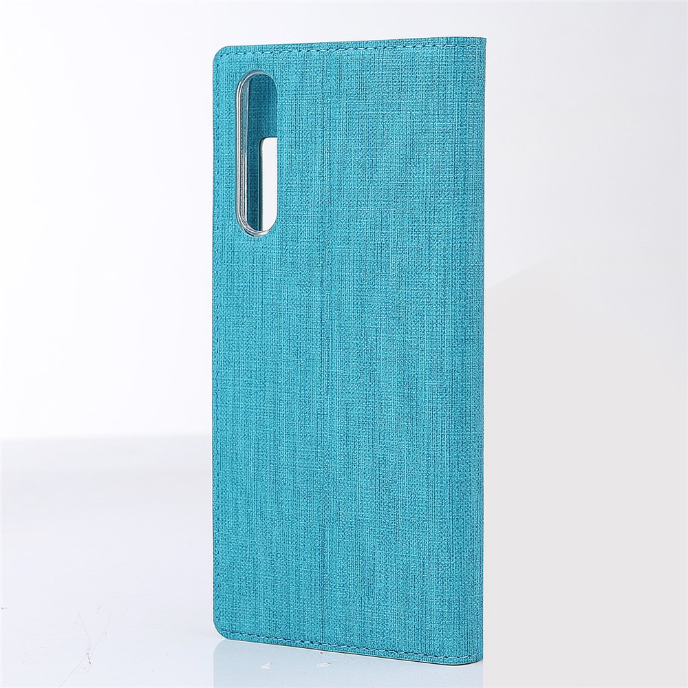 VILI DMX Cross Texture View Window Leather Protection Mobile Phone Case for Huawei P20 Pro - Blue-3