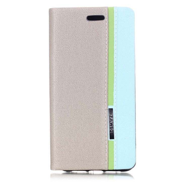 Contrast Color Card Holder Leather Case for Huawei P20 - Grey-2
