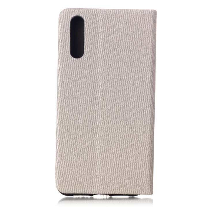 Contrast Color Card Holder Leather Case for Huawei P20 - Grey-3