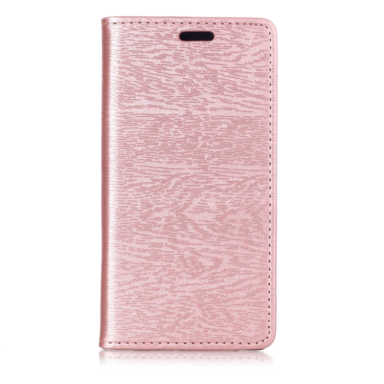 Auto-absorbing Tree Bark Texture Leather Protection Cover Case for Huawei P20 Lite / Nova 3e (China) - Rose Gold-1