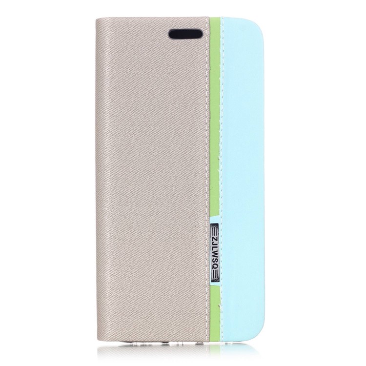 Contrast Color PU Leather Stand Card Holder Cellphone Cover Shell for Huawei P20 Pro - Grey-1