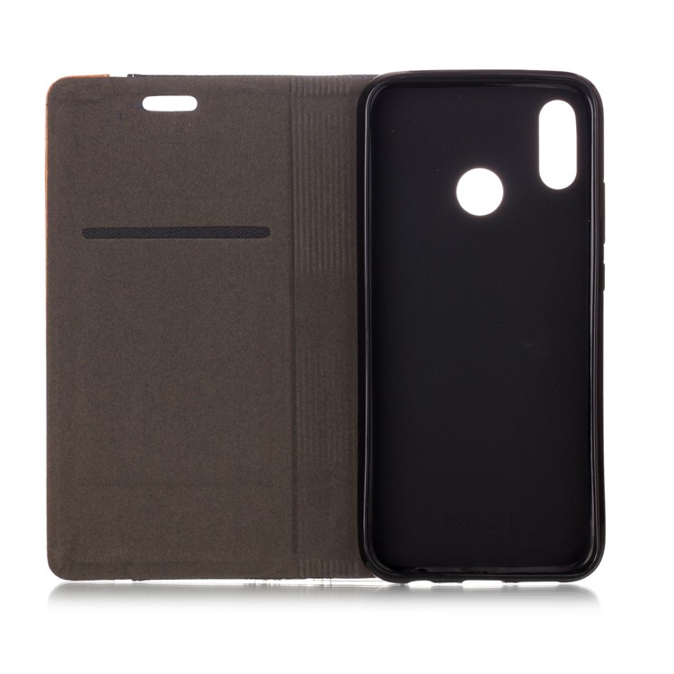 Contrast Color Card Holder Leather Phone Case Accessory for Huawei P20 Lite / Nova 3e - Dark Blue-3